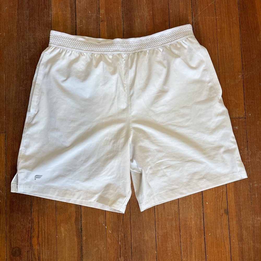 White Fabletics Athletic Shorts